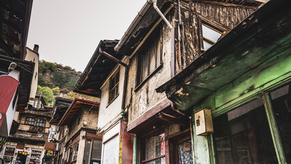 View of Mudurnu which is a historic district in the Bolu Province of the Marmara region, Turkey. Traditional Ottoman houses in Anatolia district.
