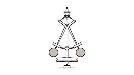 Line drawing showing a flyball (mechanical) governor control system