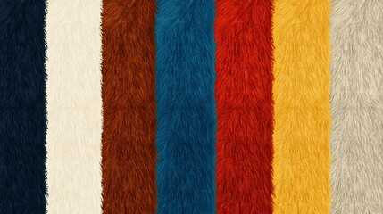 Assorted raw fur fabrics displayed to highlight their unique textures, lifelike patterns, and suitability for creative crafting projects.