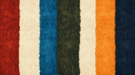 A collection of fur swatches emphasizing their intricate patterns, realistic textures, and premium quality for crafting and textile inspiration.
