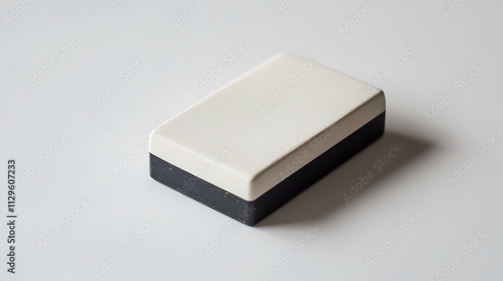 Poster close-up view of a stylish two-tone rectangular box