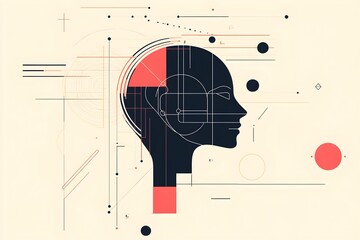 Obraz premium sztuczna inteligencja, AI, kreatywność cyfrowa, geometria, gradienty, piksele, innowacje, futurystyczne wzornictwo, cyfrowe połączenie, algorytmy, wizualizacja danych, generatywna sztuka, technologia 