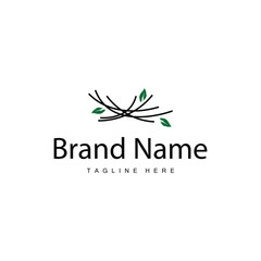 Fototapeta premium Bird's Nest Logo, Simple Bird House Illustration Templet Design Vector