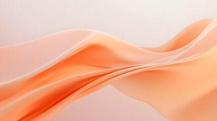 Abstract Peach Fabric Soft Waves Design