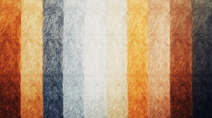 Fototapeta premium Collection of raw fur swatches showcasing textures and natural patterns
