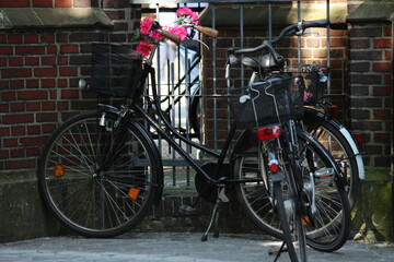 Obraz premium bicycles in northern Germany 