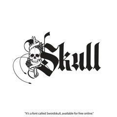 horror font base logo design template 