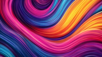 Obraz premium Abstract Colorful Swirling Paint Strokes Background