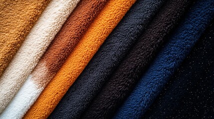 A selection of raw fur materials displayed to showcase their lifelike textures, animal prints, and suitability for design purposes.