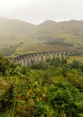 Glenfinnan viaduct in the mountains