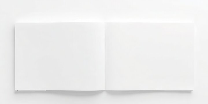 A realistic isolated book cover mockup with blank space for customization, featuring a shadow on a plain white background, cover, plain, simple