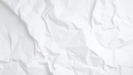 Obraz premium Close-up shot of a white paper texture background with soft, crinkled folds and smooth surface, texture, folds