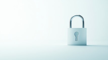 Fototapeta premium Cybersecurity, corporate report cover, minimalistic, modern design