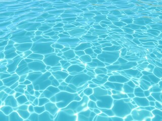 Crystal clear water ripples reflecting sunlight on the surface, peaceful, serene