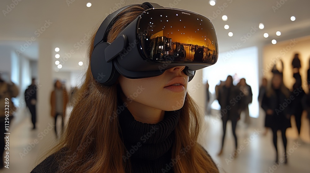 Poster explore immersive virtual reality experiences in an innovative space with advanced technology
