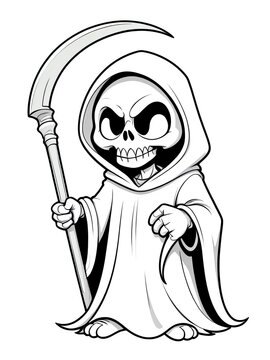 recommend clip art: Grim Reaper Cartoon Illustration
