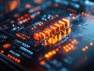 A symbolic glowing overlay of increasing spending bars connected to a credit card, dramatic lighting