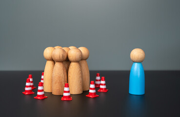 A person is trying to reach an isolated group. To convey his thoughts and visions. Debunking myths...