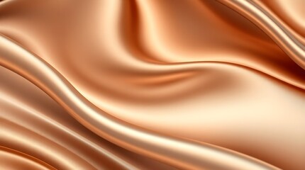 Obraz premium smooth and flowing golden metallic texture