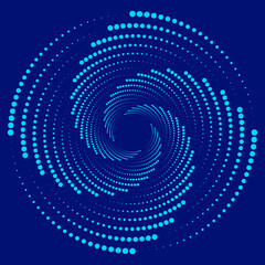 Circle halftone patterns dots. Globe  illustration. Abstract halftone background.