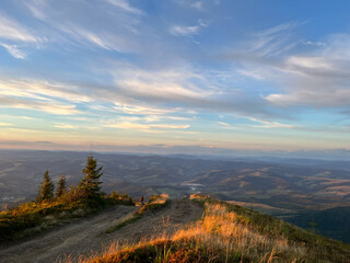 Fototapeta premium Sunset in the mountains