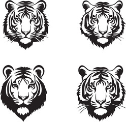 Tiger Icon for Jungle and Wildlife Branding
