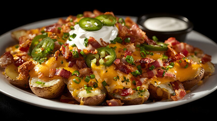 Loaded Potato Skin Nachos