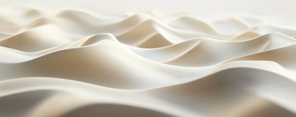 Fototapeta premium Organic wave forms, sand dune resemblance, subtle motion,