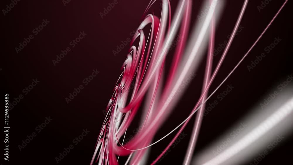 Aufkleber powerful video animation with stripe wave object in slow motion, 4096x2304 loop 4k