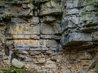 Gesteinsschichten im Muschelkalk