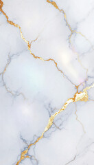 Luxurious white marble texture with golden veins for elegant designs