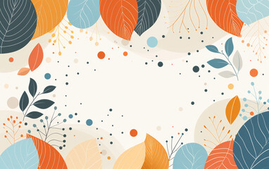 Fototapeta premium Retro style floral texture art background 