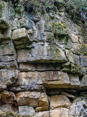 Gesteinsschichten im Muschelkalk