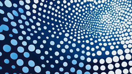 A Digital blue dots background design 