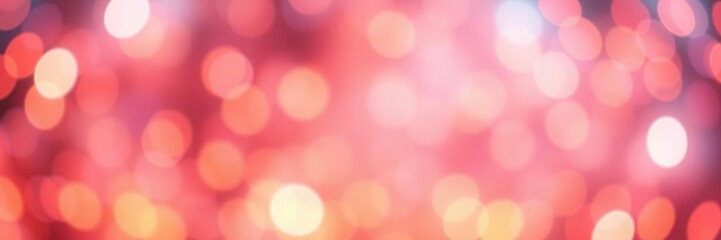 Fototapeta premium Abstract orange bokeh background with soft glowing translucent circles and blurred lights, holiday, vibrant, glowing