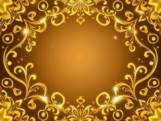 Abstract star Christmas background with golden vector lines, luxury, gold, ornate