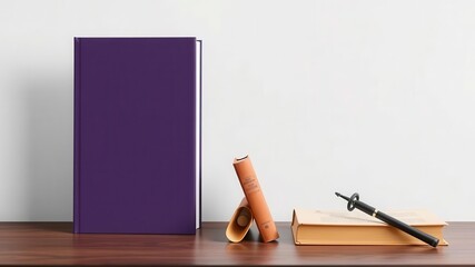 Book cover mockup featuring a blank editable background for easy customization and personalization, mockup, book cover