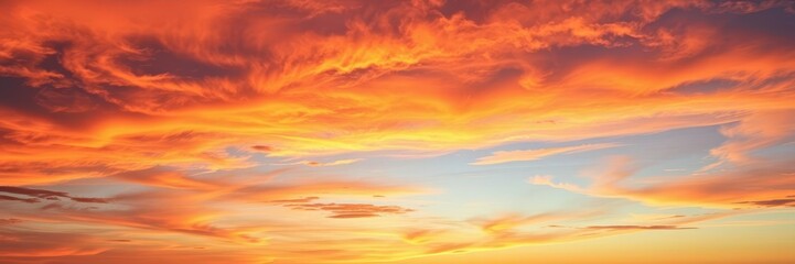 Colorful and vibrant sky at sunset with swirling patterns of oranges, pinks, purples, and blues, vibrant, sunset, swirling
