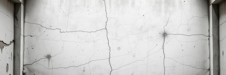 Obraz premium White concrete wall with textured plaster surface, background, solid