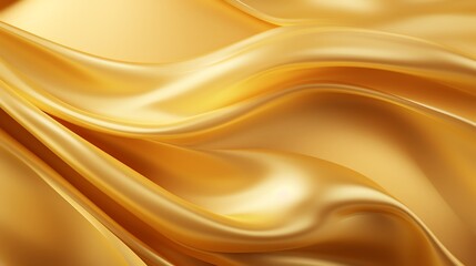 A close-up of flowing golden fabric showcasing elegance and luxury.