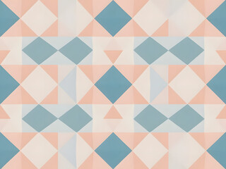  Seamless geometric pattern in pastel colors, perfect for packaging or wallpaper