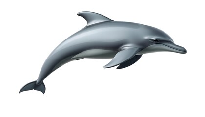 A Majestic Dolphin Leaps Gracefully Through the Ocean Depths: A Stunning Wildlife Illustration