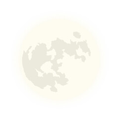 Neon Full Moon Illustration