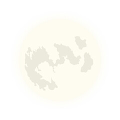 Neon Full Moon Illustration