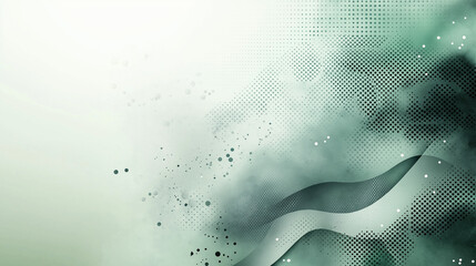 Abstract light green and white geometric background vector presentation design template for business technology concept, banner, or poster with copy space area.