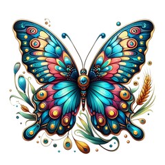 abstract painting butterfly