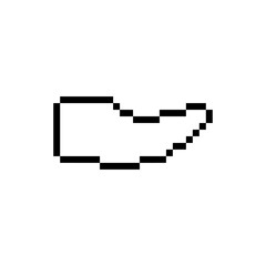 supporter flag colorful pixel art