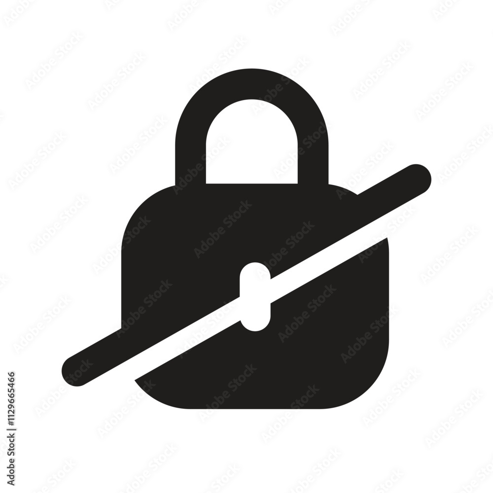 Poster the image shows a simple white pixelated padlock icon against a dark gray background representing se