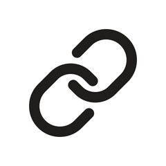 The image shows a simple graphic depicting two interconnected circles symbolizing linkage and connection.