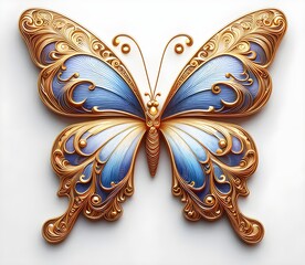 Fototapeta premium abstract painting butterfly